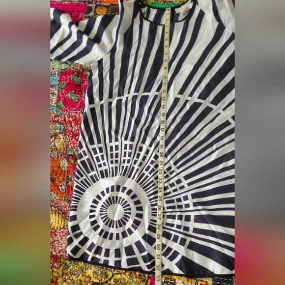 Silk Bullseye Dress Size L BB Dakota - Picture 10 of 11